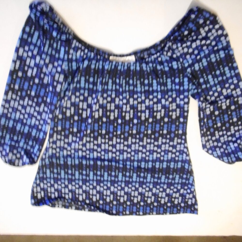 No Boundaries Junior pOLYESTER SOFT SEXY BOAT NECK OR OVER SHOULDER strech blous